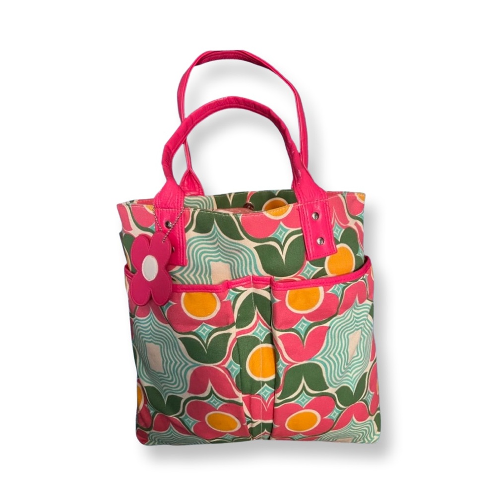 Canvas Floral Carryall Bag